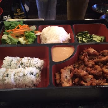 Omokase - Bento box Sesame chicken & California rolls. - Sushi Bars Near Me - Rancho Cucamonga, California
