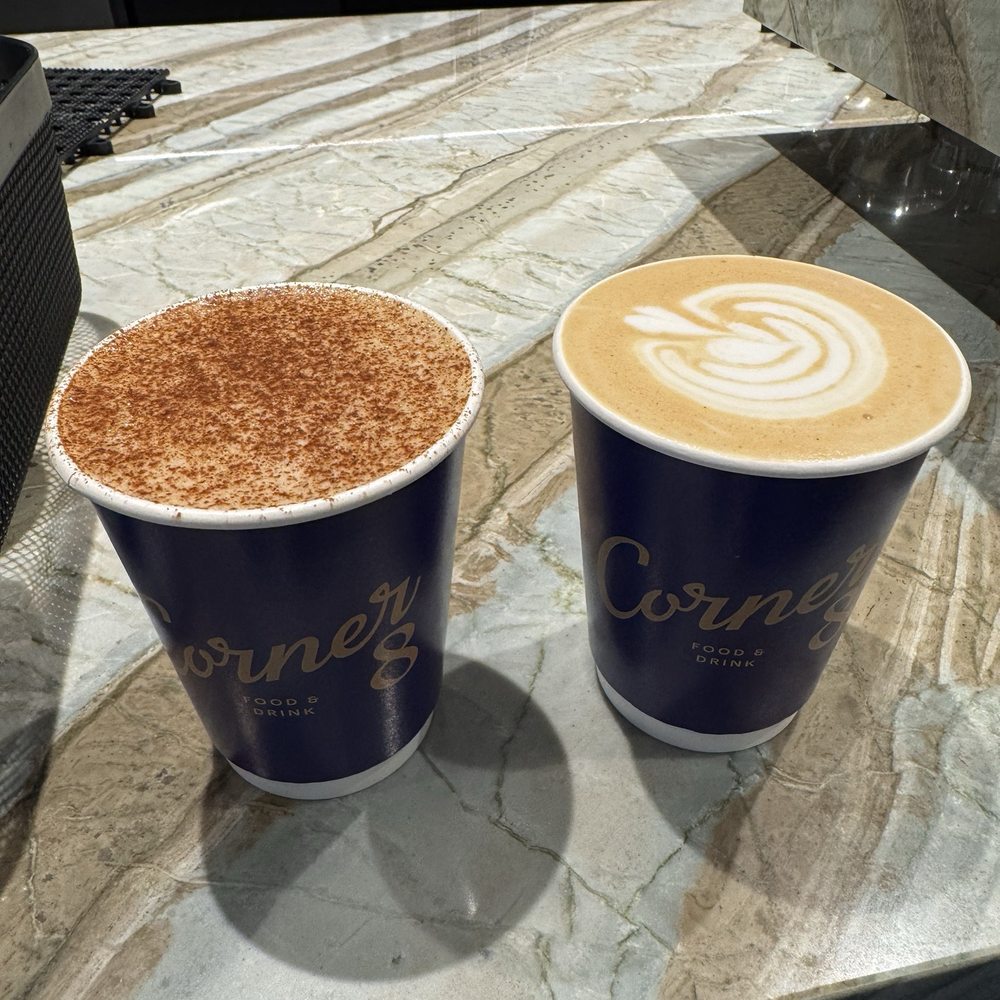 Corner 8 - Pumpkin chai and blackberry caramel latte - Coffee & Tea Near Me - Seattle, Washington