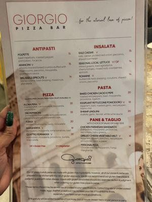Menu photo 4 Giorgio Pizza Bar Raleigh, NC