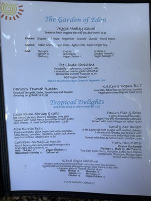 Menu photo 5 Bella Vida Garden Cafe West Cape May, NJ