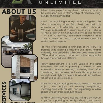 AllPro Unlimited - Masonry/Concrete Near Me - Troy, Michigan
