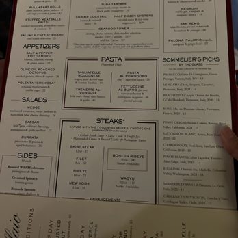 Cellaio Steak - Italian Near Me - Monticello, New York