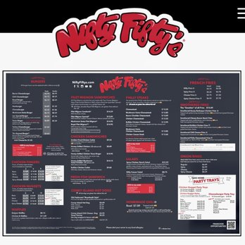 Nifty Fifty's - Menu - Burgers Near Me - Philadelphia, Pennsylvania