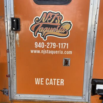 NJ's Taqueria - Signage - Food Trucks Near Me - Hickory Creek, Texas