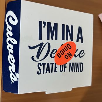 Culver's - I ordered onion . Said, no mushrooms ‍. What does a burger all the way with raw onion and no mushrooms look like? - Ice Cream & Frozen Yogurt Near Me - Mission, Kansas