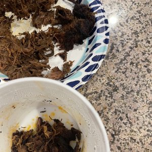 Photo of Birrieria Don Rafa - Chula Vista, CA, United States. Most of the meat that we took to go was burnt.