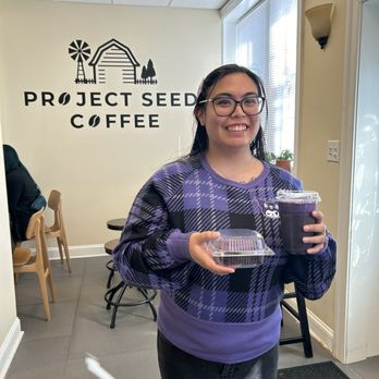 Project Seed Coffee - Ube Iced Signature Latte Ube Dream Cake - Coffee & Tea Near Me - Virginia Beach, Virginia