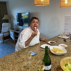 Captain Dons Sport Fishing - My wife loving the sushi!