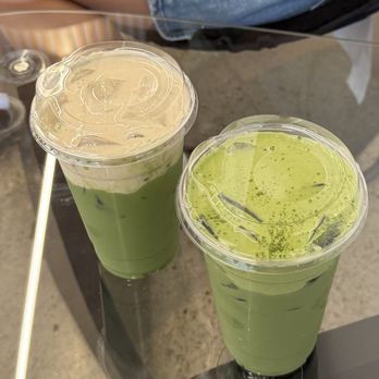Aun Brew - Banana pudding matcha latte and double matcha latte - Coffee & Tea Near Me - Folsom, California Aun Brew - Banana pudding matcha latte and double matcha latte - Coffee & Tea Near Me - Folsom, California