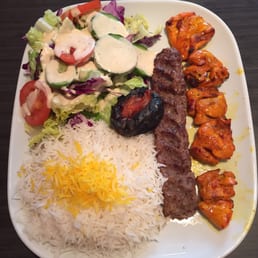 Vaziri platter with chicken leg!