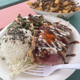 THE BEST ahi katsu!! Still raw in the middle and the crunch!! So damn good