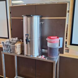 Cook Out - Ice tea station. Fresh tea brewed every 3 hours.