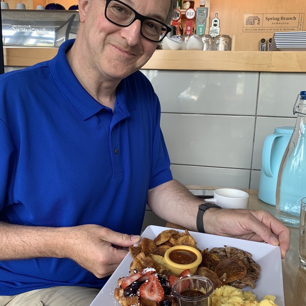 Van Gogh's Eeterie - Highly recommend    Poffertjes Platter- they were out of Poffertjes so we subbed a Waffle. It was amazing! - Breakfast & Brunch Near Me - Springfield, Missouri