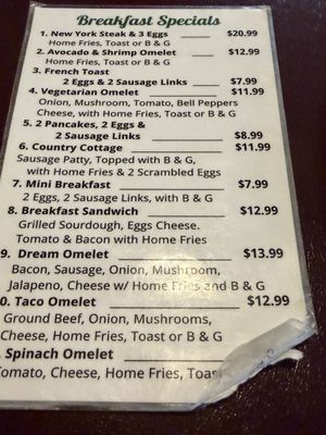 Menu photo 1 The Cottage Too Desert Hot Springs, CA Menu photo 1 The Cottage Too Desert Hot Springs, CA