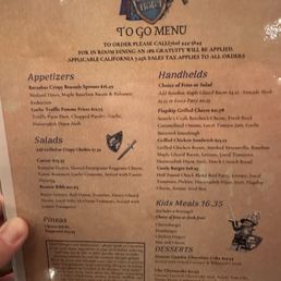 To go menu