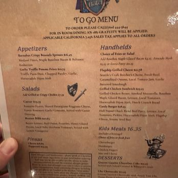 Dragon's Den - To go menu - American Near Me - Carlsbad, California