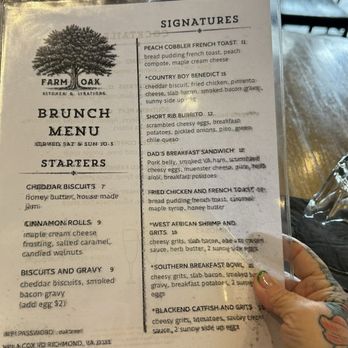 Farm And Oak - Menu - Southern Near Me - Henrico, Virginia