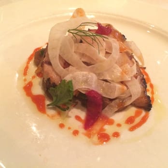 Babbo - Grilled Heritage Pork Loin with Braised Fennel + Blood Orange - Italian Near Me - New York, New York