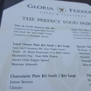 Gloria Ferrer Winery - Get the local cheese plate..sooo good - Wineries Near Me - Sonoma, California