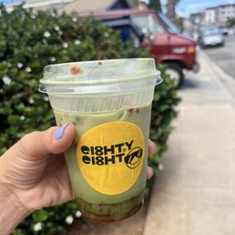 Strawberry matcha. Strawberry matcha.