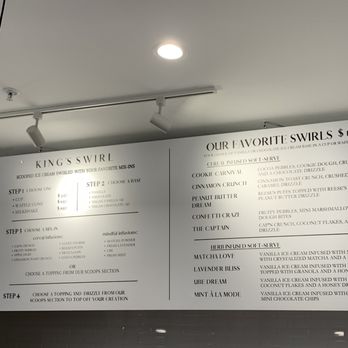 King’s Ice Cream - menu and price list - Ice Cream & Frozen Yogurt Near Me - Cape May, New Jersey