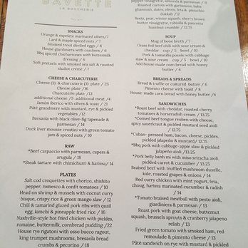 Bavette La Boucherie - Menu (2/17/20) - Butcher Near Me - Milwaukee, Wisconsin