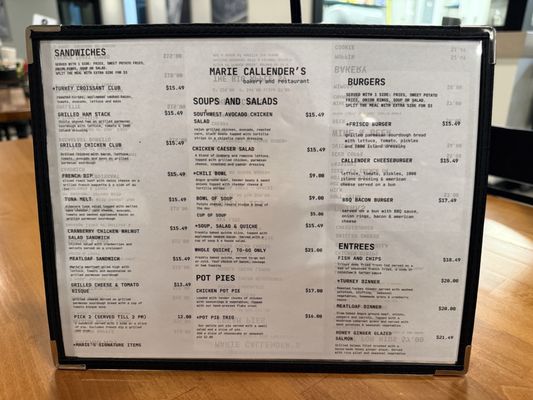 Menu photo 1 Marie Callendar’s Meridian, ID