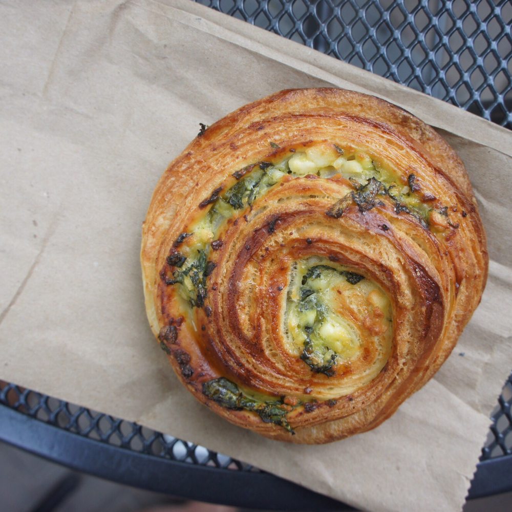 Petrasek Bakery - Feta cheese and spinach pastry ($3.75) - Bakeries Near Me - Penticton, British Columbia