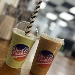 Frozen matcha & iced latte