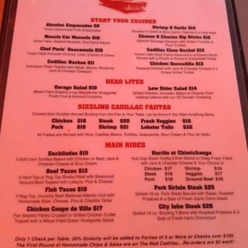 The Red Cadillac - Limited menu selections - 1 type of empanada really? - Mexican Near Me - Union, New Jersey The Red Cadillac - Limited menu selections - 1 type of empanada really? - Mexican Near Me - Union, New Jersey