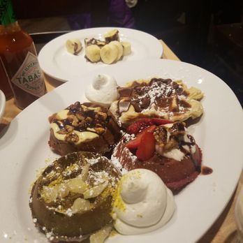 Chicago Waffles - Waffle flight: good, not great. - Breakfast & Brunch Near Me - Chicago, Illinois