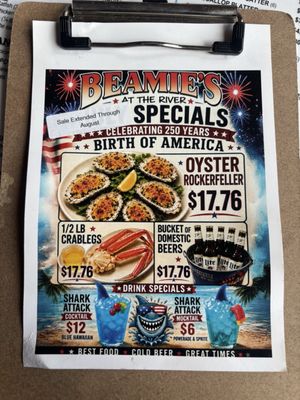 Menu photo 2 Beamie's at the River Augusta, GA Menu photo 2 Beamie's at the River Augusta, GA