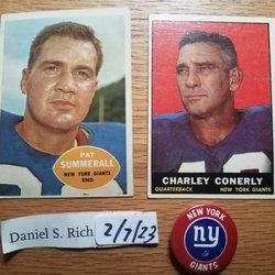 DJ's Comics & Cards - Thanks for buying my Vintage NY Giants cards