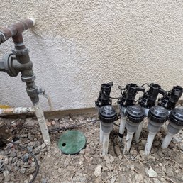 Rebuilt Sprinklers with new shutoff valve and regulator Rebuilt Sprinklers with new shutoff valve and regulator
