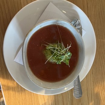 Fork and Plough - Watermelon gazpacho - New American Near Me - Greenville, South Carolina Fork and Plough - Watermelon gazpacho - New American Near Me - Greenville, South Carolina