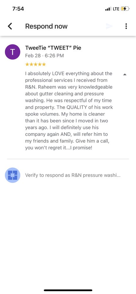 Slide of R&N Pressure Washing