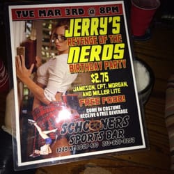 Schooners Sports Bar - Themed staff birthday parties!