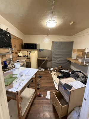 Clean up and junk removal - Take everything to the dump and clean up the house, remove nicotine from the walls, ceiling, and cabinets