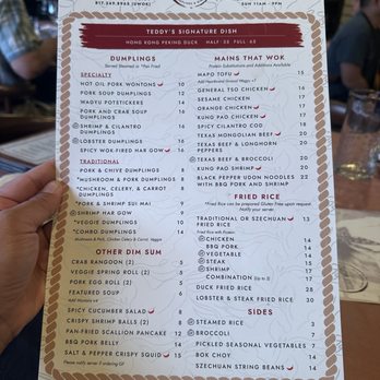 Teddy Wongs Dumplings & Wine - Dim Sum Near Me - Fort Worth, Texas