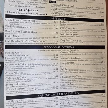 Chowder Bowl - Menu - Seafood Near Me - Newport, Oregon