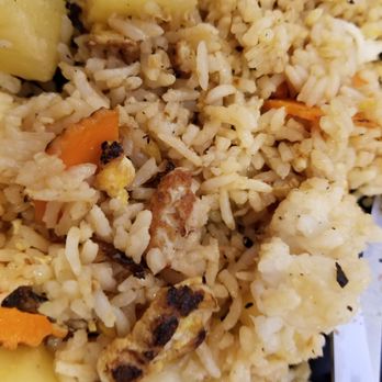 Aura Thai Kitchen - Pineapple fried rice, more like pine tree burnt charcoal raw rice - Thai Near Me - Fort Lee, New Jersey