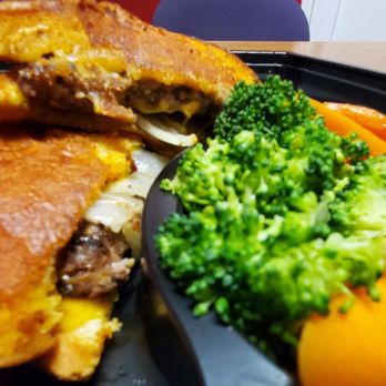 Sizzler - Cheese toast patty melt w/ vegetable medley - Steakhouses Near Me - Santa Clara, California