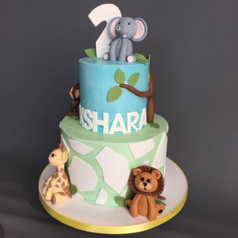 Honey Crumb Cake Studio - Jungle themed cake with animals made of sugar - Custom Cakes Near Me - Seattle, Washington Honey Crumb Cake Studio - Jungle themed cake with animals made of sugar - Custom Cakes Near Me - Seattle, Washington