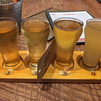 Hell 'n Blazes Brewing - Beer flight at Hell 'n Blazes Brewing - Breweries Near Me - Melbourne, Florida