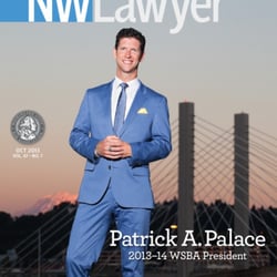 Palace Law - Patrick on the cover of NW Lawyer as the WA state Bar President