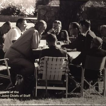 LBJ Presidential Library - I've always loved this picture of all these powerful men plotting the Vietnam War on these rickety old lawn chairs with LBJ. LOL - Libraries Near Me - Austin, Texas LBJ Presidential Library - I've always loved this picture of all these powerful men plotting the Vietnam War on these rickety old lawn chairs with LBJ. LOL - Libraries Near Me - Austin, Texas