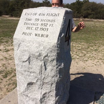 Wright Brothers National Memorial - 4th and longest flight marker - Landmarks & Historical Buildings Near Me - Kill Devil Hills, North Carolina Wright Brothers National Memorial - 4th and longest flight marker - Landmarks & Historical Buildings Near Me - Kill Devil Hills, North Carolina