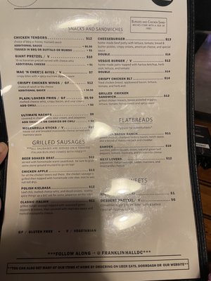 Menu photo 4 Franklin Hall Washington, DC, DC Menu photo 4 Franklin Hall Washington, DC, DC