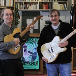 Retrofret Vintage Guitars - Retrofret staff, Peter and George and their telecasters!