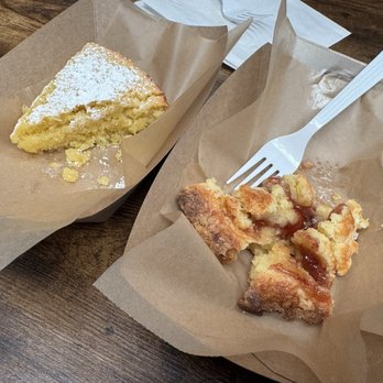 Bitter Sugar - Lemon olive oil cake (gluten free), strawberry goodness (other worldly) - Coffee & Tea Near Me - Marfa, Texas Bitter Sugar - Lemon olive oil cake (gluten free), strawberry goodness (other worldly) - Coffee & Tea Near Me - Marfa, Texas
